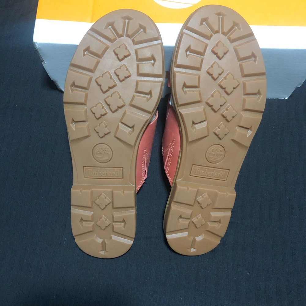 Timberland Women’s Calista Bay Slide Sandal, Size 8.5, O45M9D A7W, Medium Red J - Picture 5 of 6